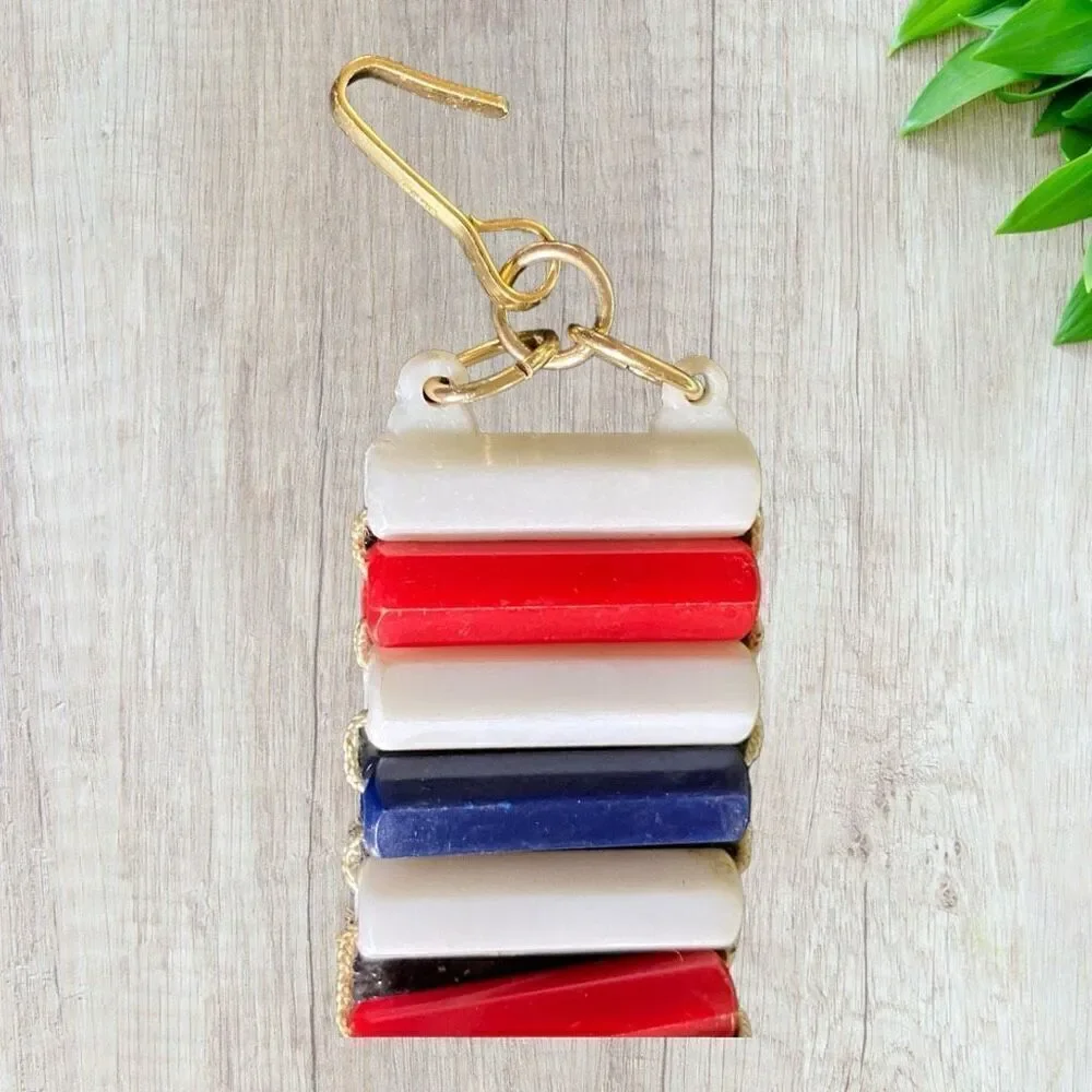 Red White Blue Beaded Belt Vintage